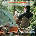 Ultralight Camping Chair, Portable Folding Backpacking Chair with FUll Aluminum Frame, Breathable Mesh, Compact Travel Hiking Chair, Heavy Duty 330 lbs Outdoor Folding Chair with Carry Bag