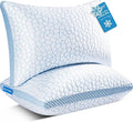 QUTOOL Enhanced Cooling Pillows for Sleeping, Shredded Memory Foam Pillows 2 Pack, Bed Pillows Queen Size Set of 2, Support Yet Soft Pillow for Side, Back Sleepers