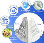 2Pcs Reusable Shoe Washing Machine Bag for Washer and Dryer:Free Up Hands, Prevent Deformation,shoe bag with Zipper Protection Design, Use for all Shoes,Sports Shoes