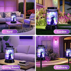 kyoryuger Dog Solar Colorful Lanterns Dog Lover Gifts for Women Men Dog Lovers Gifts Hanging Dog Lanterns with Stake for Yard Lawn Garden Decor Waterproof Dog Lights Torches