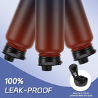 HASLE OUTFITTERS 32oz Stainless Steel Water Bottle, Vacuum Insulated Double Walled Leak Proof Sports Water Bottle with 2 Lids (Straw and Spout Lid) Thermo Mug Keep Cold and Hot(Ruby Purple Gradient,1)