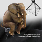 REDCAMP Folding Camping Chair for Spectator Portable, Lightweight 3 Legged Tripod Camping Stools for Adults Fishing Backpacking Hunting, 17 Inch Tall, Blue