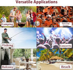 Oversized Camping Chair, Portable Folding Camping Chairs with Side Pocket, Cup Holder and Carry Bag, Heavy Duty Outdoor Camping Chairs for Adults, Fishing, Sports, Trip, up to 400lbs, Style 3