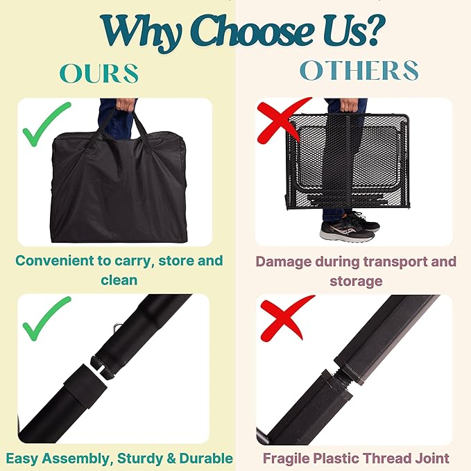 Folding Table w/ Carry Bag, Paper Towel Holder, Garbage Holder, Wing Panels, 3x2 FT Foldable Table for Portable Grill, Picnic, Outdoor, Beach, Small Folding Table Adjustable Height,Camping Table, BBQ