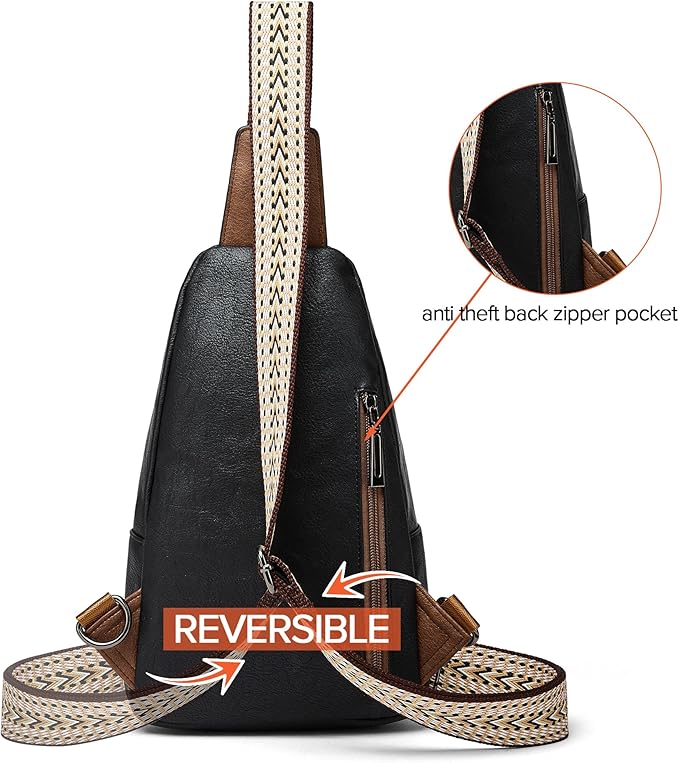 Sling Bag Crossbody Bags for Women Small Cross Body Bag Fanny Packs Chest Sling Purse for Daily Travel Leisure Sport