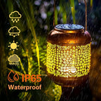 Peacock Solar Lanterns Outdoor Waterproof Hanging Solar Lights Peacock Gifts for Women/Men/Peacock Lovers Gifts Metal Decorative LED Peacock Lanterns for Garden Decor,Patio,Lawn,Pathway,Yard