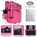 Military Tactical Backpack 45L/25L 3 Day Assault Pack Molle Daypack Hiking Backpack for Men and Women