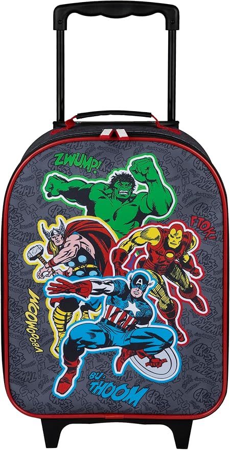 Undercover - Children's Trolley - Spacious Main Compartment - Ideal Travel Companion - Adjustable and Fixable Telescopic Pole, Avengers, ca. 43 x 28,5 x 16 cm, Children's trolley with 2 wheels