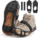 Ice Cleats Snow Traction Cleats Crampons for Walking on Snow and Ice,Non-Slip Overshoe Grippers Anti Slip Footwear for Shoes and Boots