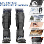 Leg Gaiters Waterproof and Adjustable Snow Boot Gaiters One Size for Hiking,Walking,Hunting,Backpacking and Outdoor Climbing for Men and Women