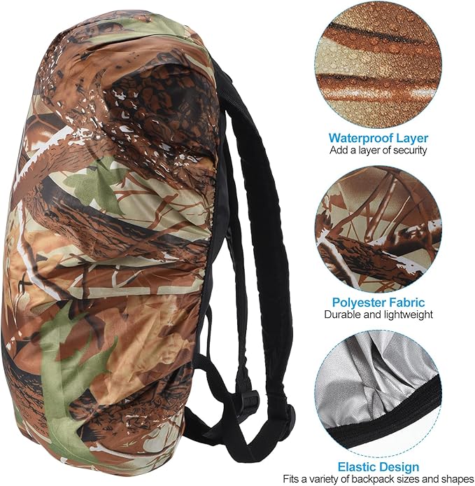 PATIKIL Waterproof Rucksack Cover, Non-Slip Backpack Rain Cover for Hiking, Camping, Climbing
