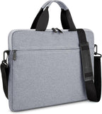 15.6-16 Inch Laptop Sleeve Shoulder Bag Notebook Chromebook Computer Carrying Case Compatible with 15.6 inch Acer Asus Dell HP Thinkpad, Gray