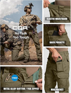CQR Men's Tactical Pants, Water Resistant Ripstop Cargo Pants, Lightweight EDC Work Hiking Pants, Outdoor Apparel