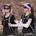 Sun Hat for Men Women with Neck Flap,UPF 50+ UV Protective Hiking Fishing Hats,Wide Brim Sun Hat for Women&Men