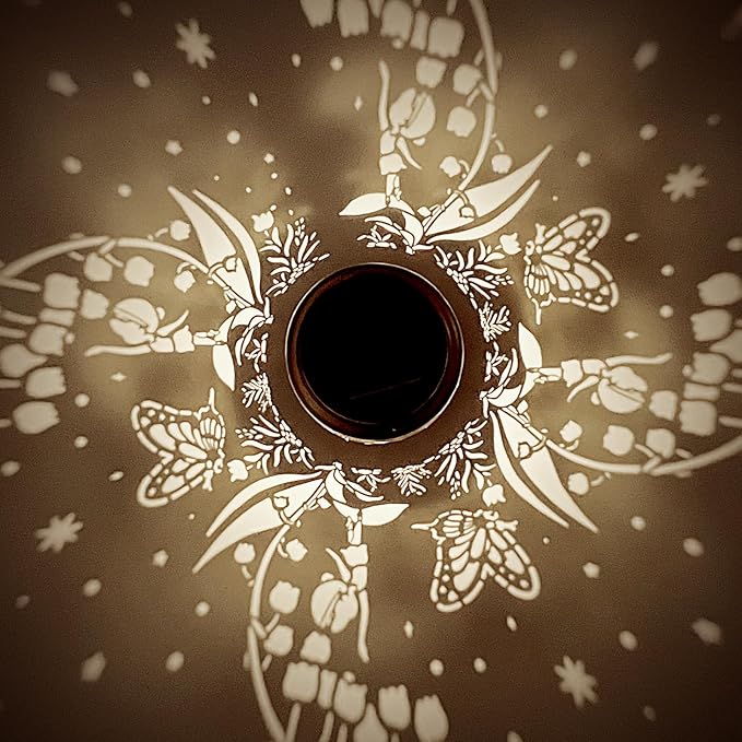 Solar Lanterns Outdoor Waterproof Butterfly Fairy Garden Decorations Gifts for Women Gifts for Mom Grandma Birthday Gifts Hanging Solar Lanterns Outdoor for Garden Decoration, Patio, Lawn, Passageway