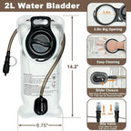 Tactical Mini Molle Hydration Pack,Molle Hydration Carrier with US Flag Water Resistant,Hydropack for Tactical Vest Backpack