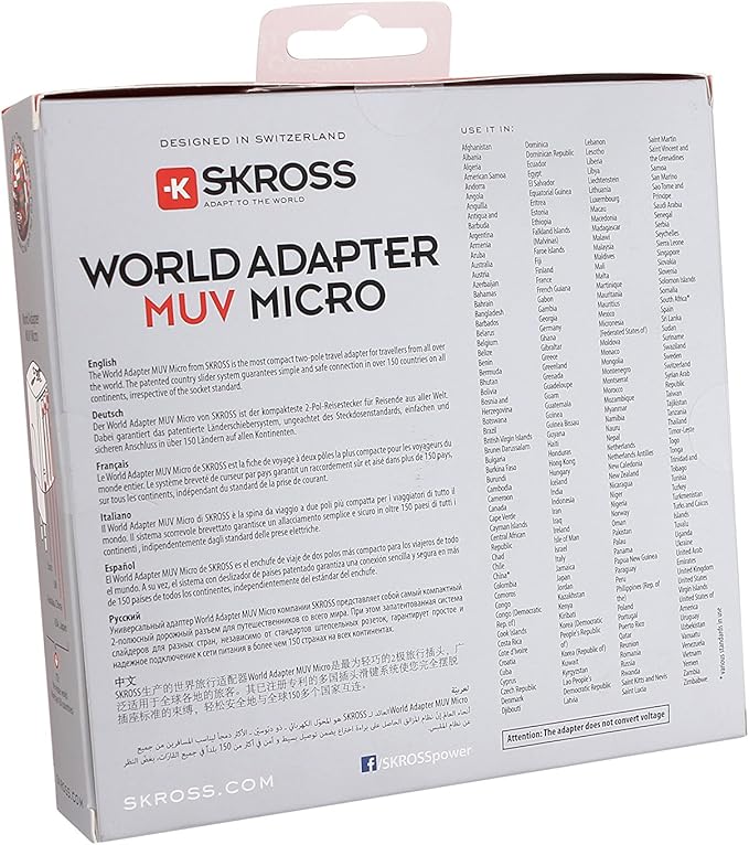 SKROSS World Travel Adapter MUV Micro