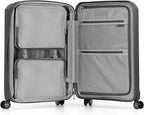 Traveler's Choice Pagosa Hardshell Expandable Luggage with Spinner Wheels, Gray, 26-Inch Medium