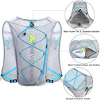 Waterproof Running Vest, 5.5L Breathable Running Hydration Vest with 1.5L Water Bladder, Water Vest for Hiking, Trail Marathon Race, Ideal for Women and Men
