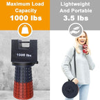 ALEVMOOM Upgraded XXL 19.7" Collapsible Stool, Heavy Duty Portable Folding Stool Max Load 1000 lbs, Retractable Telescoping Foldable Seat for Camping Fishing Hiking Travel BBQ