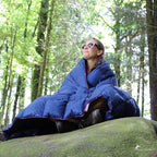 Horizon Hound Down Camping Blanket - Outdoor Travel Quilt | Sustainable, Insulated, Lightweight & Warm Gear for Sleep, Camping, Stadium, Hiking & Festivals | Water Resistant, Packable & Compact