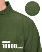 MAGCOMSEN Men's Fleece Lined Softshell Jacket Waterproof Windbreaker Rain Jacket for Tactical Hiking