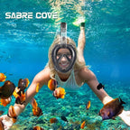 R10 Full Face Snorkel Mask Adults, Snorkeling Mask Gear for Adults&Kids, Fully Enclosed CO2 Transportation Solution, Silicone Bonding Anti-Leak&Anti-Fog, Foldable for Portability