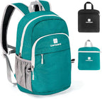 Lightweight Packable Small Hiking Backpack for Women Men - 20L Waterproof Foldable Daypack for Travel, Hiking, and Daily Use, Adjustable Chest Strap, Durable Nylon, Green