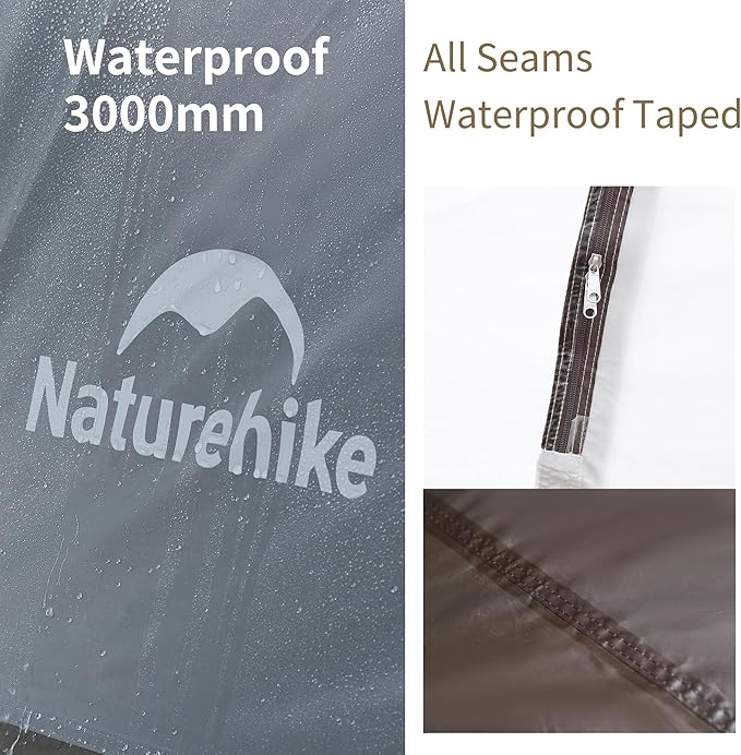 Naturehike Cape 4/6/8 Person Camping Tent, 60S Easy Setup Instant Tent Pop up Tent, Waterproof Large Tall 6/8 Person Tents for Camping, Car Camping