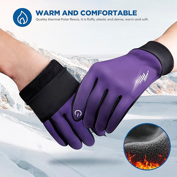 SIMARI Winter Gloves Women Men Ski Snow Gloves Liner Thermal Warm Touch Screen, Suit for Running, Cycling, Biking, Hiking, Driving, Walking, Typing, Freezer Work, Sports, Soccer, Shooting, Gaming 102