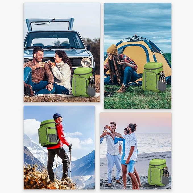 Maelstrom Cooler Backpack - 35/50 Can Insulated Soft Cooler Lunch Bag for Camping, Beach, Hiking & Shopping