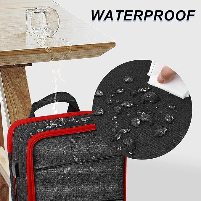 ZINZ Slim & Expandable Laptop Backpack Water Resistant Backpack Travel Backpack Compatible with MacBook Air/Pro/Neo 13-14 inch, XPS 13/14, Surface 13.5" and Most 13-14 Notebooks，B01RD01