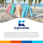 Kaufman - Colorful Racing Striped Beach & Pool Towel - Extra Large Beach Towel - Soft & Absorbent 100% Cotton Towels - Assorted Colors - 30" x 60" - 480 Pack