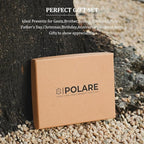 Polare Luxury RFID Blocking Leather Passport Holder Travel Wallet For Men and Women (Coffee with AirTag Slot(Snap Version))