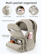 Travel Backpack for Women, 15.6 Inch Laptop Backpack, Quilted College Bookbag, Cute Work Backpacks, Water Resistant