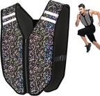 PROIRON Weighted Vest Soft Washable for Men Women Kids 6.5lbs/11lbs/17.5lbs/22lbs,Fully Reflective Running Weight Vest,No Leakage Weighted Vest for Fitness,Workout,Weight Loss,Strength Training