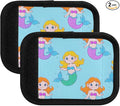 Mermaid Cute Cartoon Luggage Handle Wrap for Suitcase Luggage Tags Handle Covers Identifiers Soft Decorations Travel Accessories 2 Pack