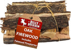 18 LB. Oak FireWood Log & Fatwood Fire Starter Sticks by Billy Buckskin Co., Firewood Fire Logs Great Firestarters for Outdoor Firepits, Fireplaces & Campfires, Seasoned Wood Logs for Outdoor Grilling