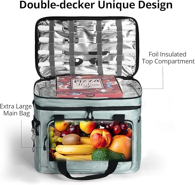 Maelstrom Collapsible Soft Cooler Bag, 24/30/60/75 Cans Beach Cooler, Ice Chest, Leakproof & Portable for Beach, Camping, Road Trips & Grocery Shopping