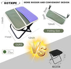 Portable Stool with Shoulder Strap-Pocket Chair for Mountaineering,Picnic,Hiking and Fishing,Handbag Style Bi-Color Foldable Stool