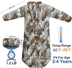 T40 Toddler Sleeping Bags Boys Girls | Ages 2-4 | Puffy Kids Sleeping Bag Camping Sleepovers |up to 46 in| Lightweight Compact Comfort for Indoor Outdoor Machine Washable