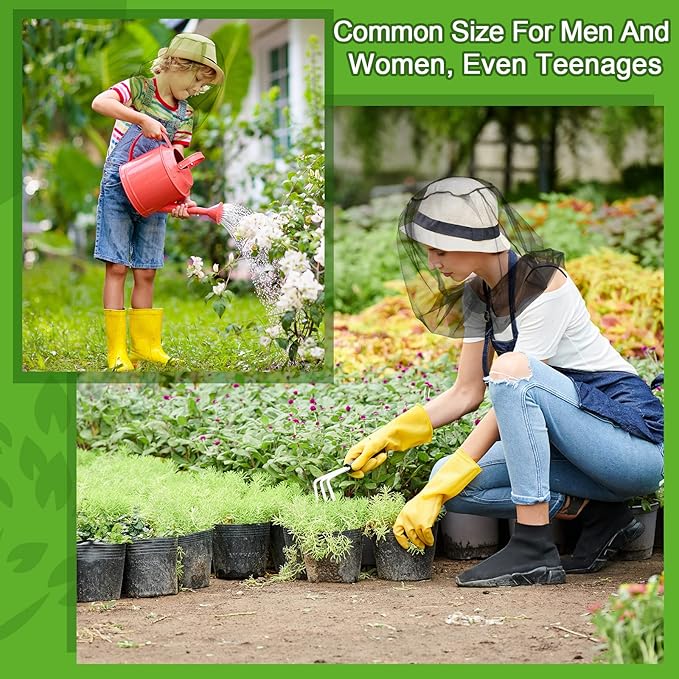 HESTYA 4 Pack Mosquito Bug Net Mesh for Head Mosquito Head Net Face Neck Fly Netting Hood from Insect Bugs Gnats for Outdoor