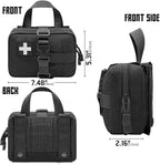 Upgrade Molle Rip Away Ifak Pouch, Tactical Small Belt First Aid Pouch Medical Utility EMT Pouch Only