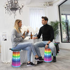 ALEVMOOM Upgraded Portable Collapsible Folding Stool Retractable Telescoping Stool for Adults Sturdy Capacity 440lbs Camping Chair for Outdoor Hiking Garden BBQ