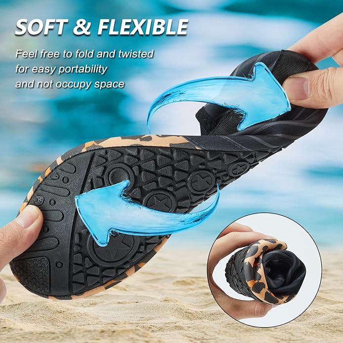 Deevike Water Shoes for Women Men Barefoot Quick-Dry Aqua Socks Slip-on for Beach Swim Surf Yoga Exercise