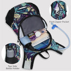 Lightweight Hydration Backpack, Running Backpack with 2L Water Bladder, Hydro Water Daypack for Cycling Hiking Rave for Men Women