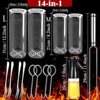 Outdoor Grilling Baskets Grill Bbq Equipment Tools Set Camping Camper Campfire Barbecue Cooking Utensils Kit Picnic Cookware Accessories Necessities Essentials Gear Stuff Must Have Gadget Needs Things