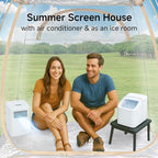 All Weather Proof Pod Sports Pod,540°View Weather Tent,1-4 Person Instant Tent with Sealed Floor,Outdoor Screen House with Carrying Bag,Screen Room for Sport Event,Camping,Fishing