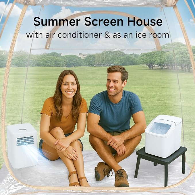 All Weather Proof Pod Sports Pod,540°View Weather Tent,1-4 Person Instant Tent with Sealed Floor,Outdoor Screen House with Carrying Bag,Screen Room for Sport Event,Camping,Fishing