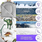 Sleeping Bags for Adults Youth Kids,3D Printing Camping Sleeping Bag for Girls Boys Lightweight Waterproof Cold/Warm Weather Sleeping Bag for 3 Seasons